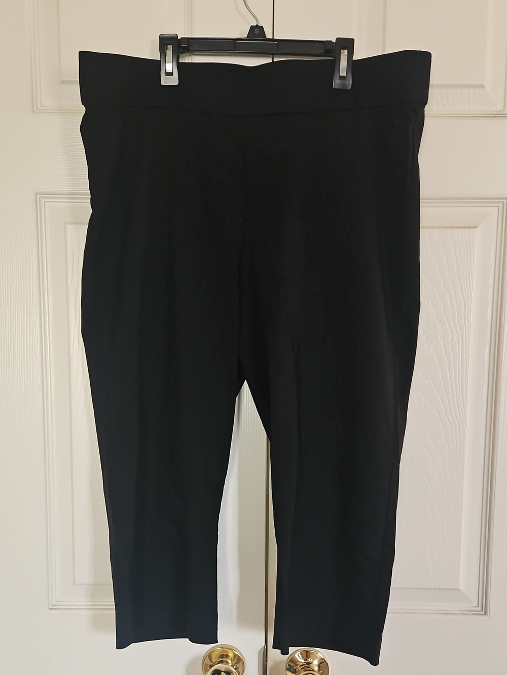 EVRI Black Ankle-Length Pull-On Pants